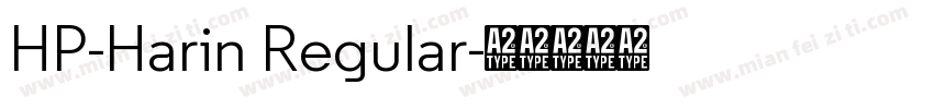 HP-Harin Regular字体转换